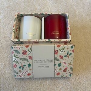 Evergreen Forest & Frosty Blossom Candle Set